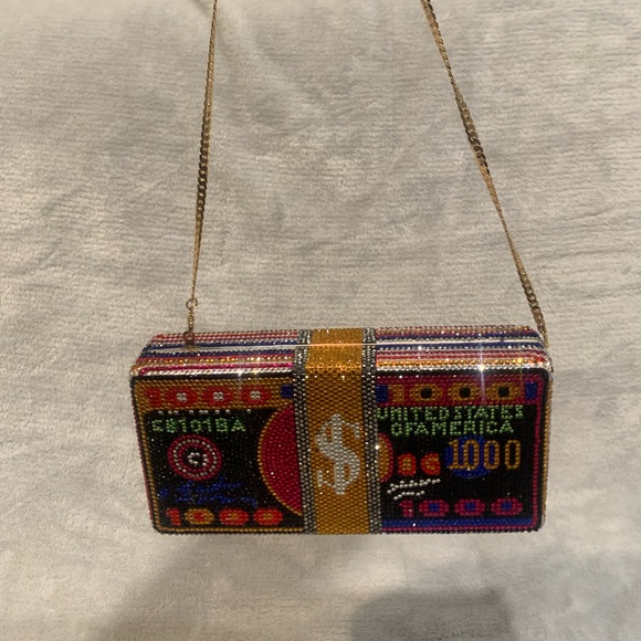 Womens colorful “Swarovski “ clutch - Picture 5 of 7